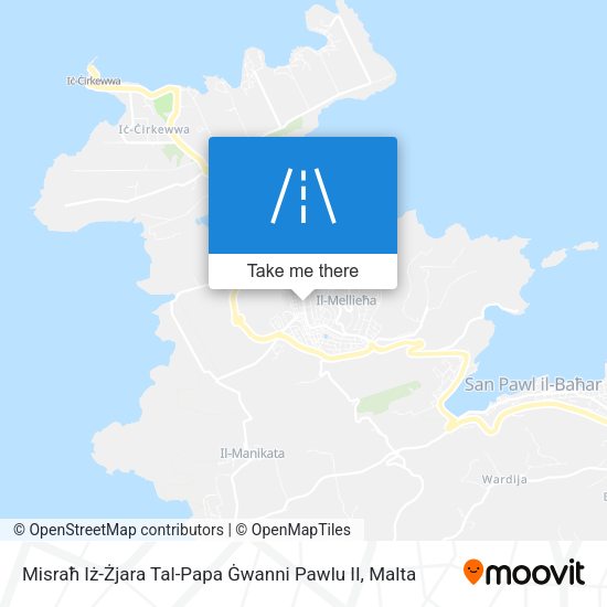 Misraħ Iż-Żjara Tal-Papa Ġwanni Pawlu II map