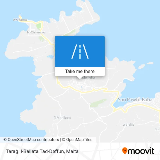 Taraġ Il-Ballata Tad-Deffun map
