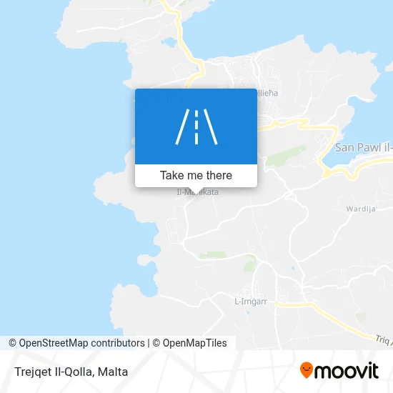 Trejqet Il-Qolla map