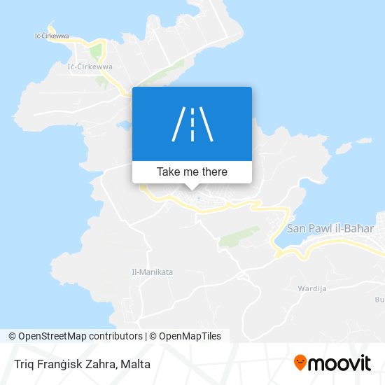 Triq Franġisk Zahra map
