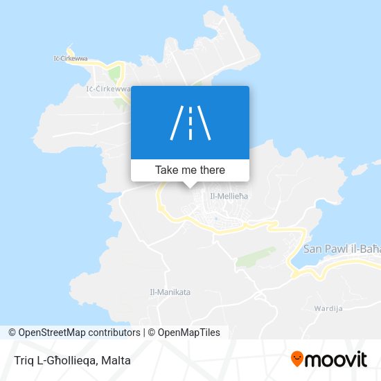 Triq L-Għollieqa map