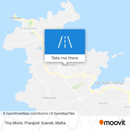 Triq Mons. Franġisk Xuereb map