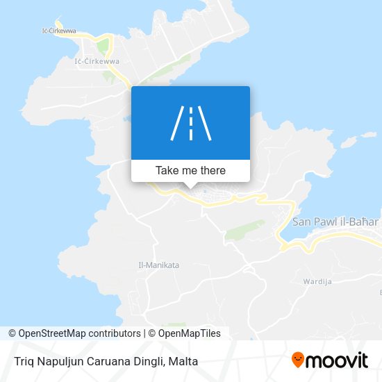 Triq Napuljun Caruana Dingli map