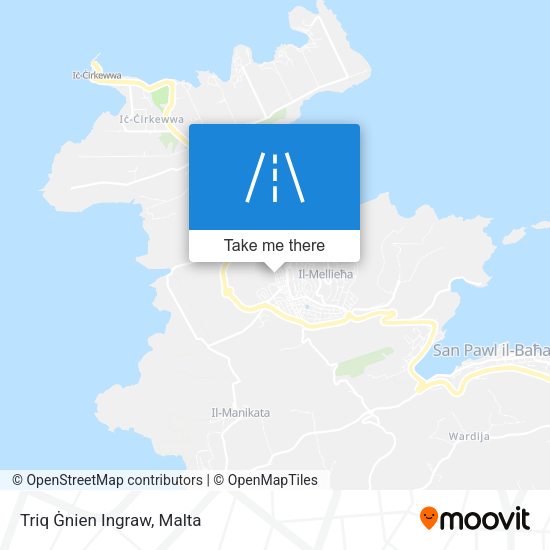 Triq Ġnien Ingraw map