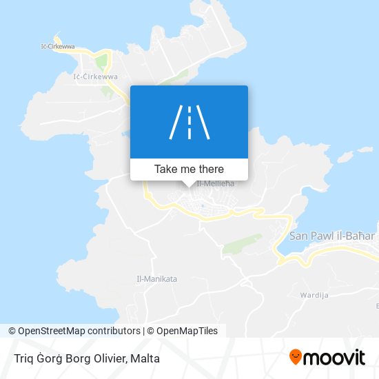 Triq Ġorġ Borg Olivier map