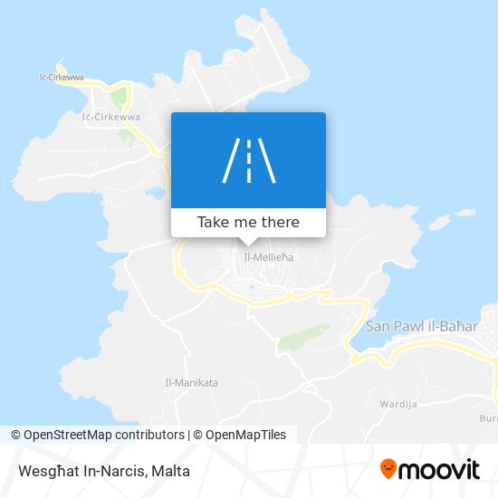 Wesgħat In-Narcis map