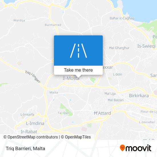 Triq Barrieri map