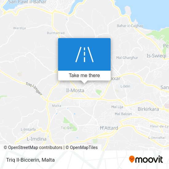 Triq Il-Biccerin map