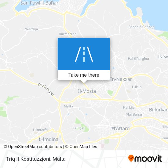 Triq Il-Kostituzzjoni map