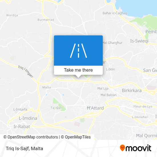 Triq Is-Sajf map