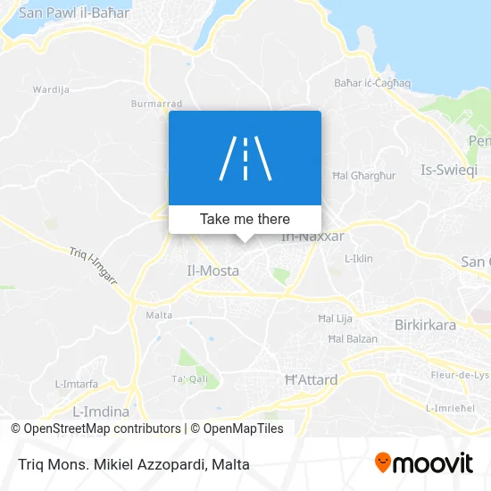 Triq Mons. Mikiel Azzopardi map