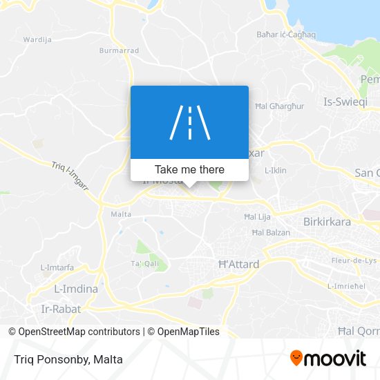 Triq Ponsonby map
