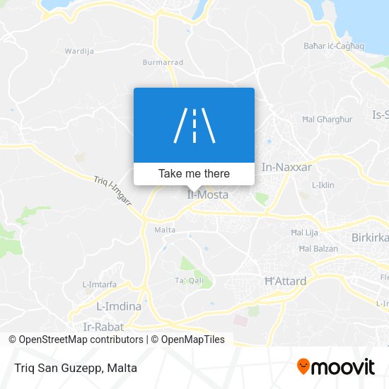 Triq San Guzepp map