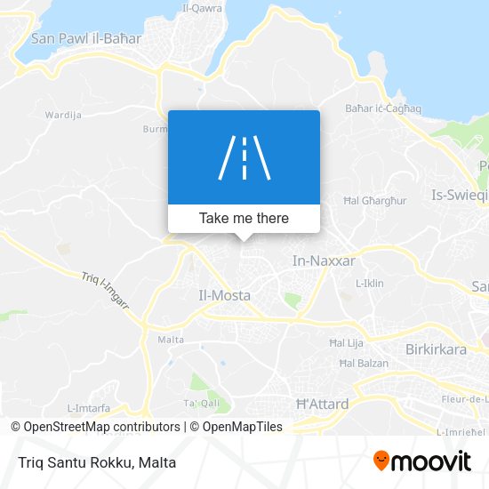Triq Santu Rokku map