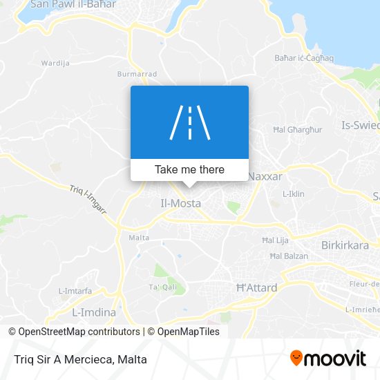 Triq Sir A Mercieca map