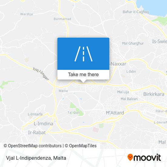 Vjal L-Indipendenza map