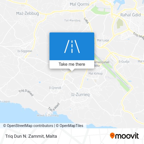 Triq Dun N. Zammit map