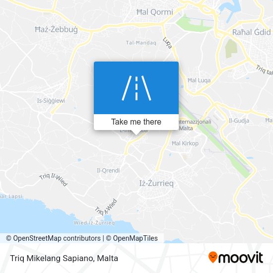 Triq Mikelang Sapiano map