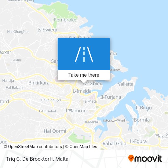 Triq C. De Brocktorff map