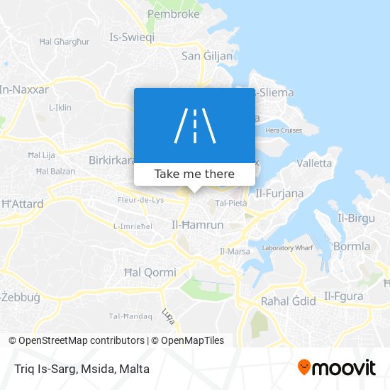 Triq Is-Sarg, Msida map