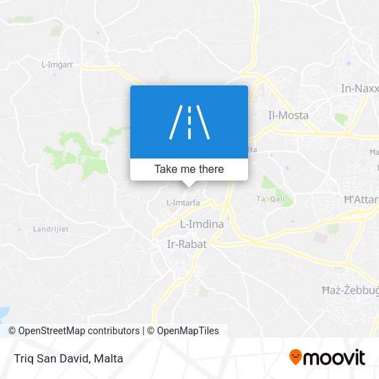 Triq San David map