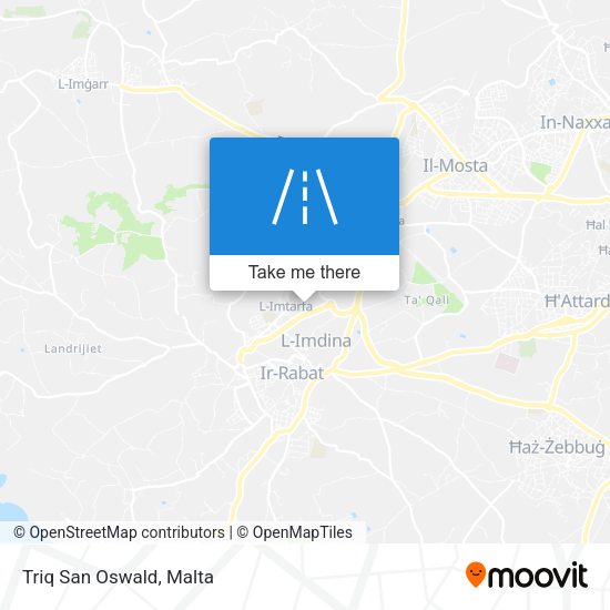 Triq San Oswald map