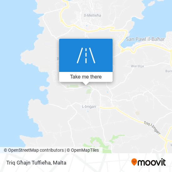 Triq Għajn Tuffieħa map