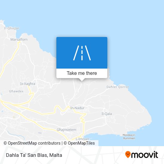 Dahla Ta' San Blas map