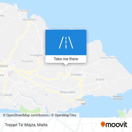 Trejqet Ta' Majża map