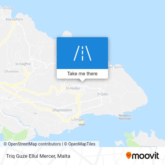 Triq Guze Ellul Mercer map