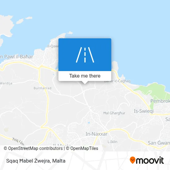 Sqaq Ħabel Żwejra map