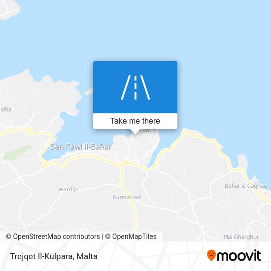 Trejqet Il-Kulpara map