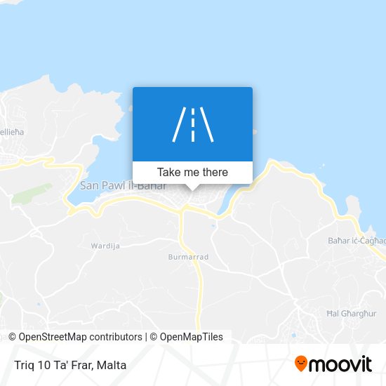 Triq 10 Ta' Frar map