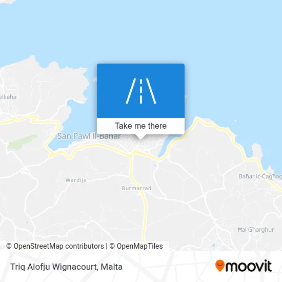 Triq Alofju Wignacourt map