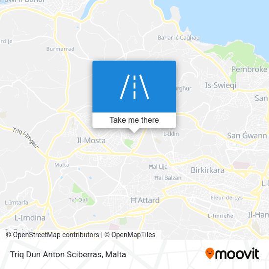 Triq Dun Anton Sciberras map