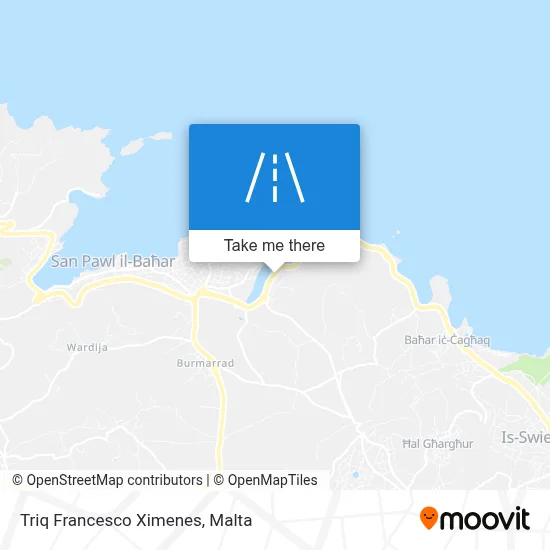 Triq Francesco Ximenes map