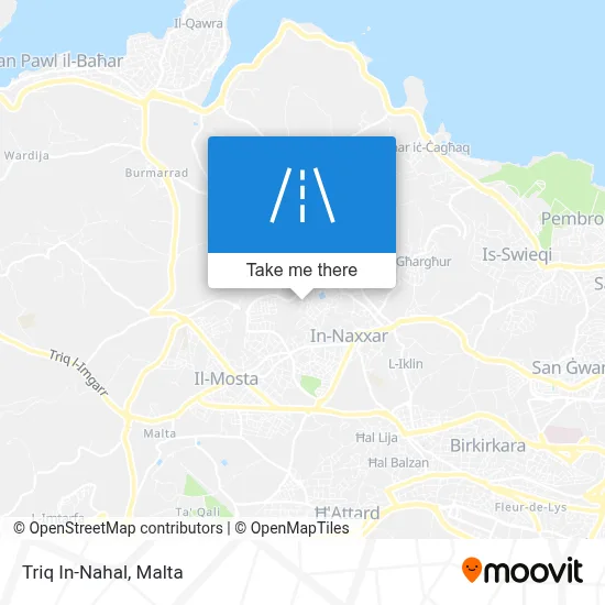 Triq In-Nahal map