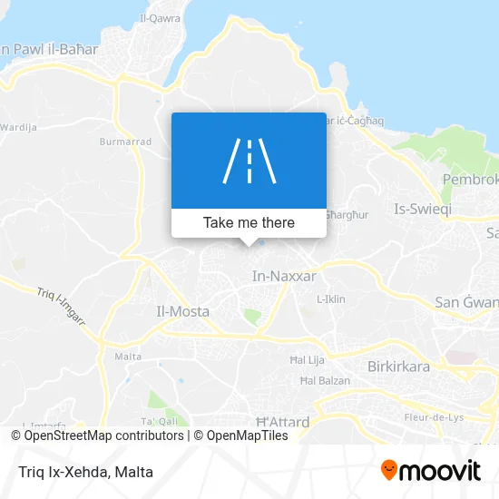 Triq Ix-Xehda map