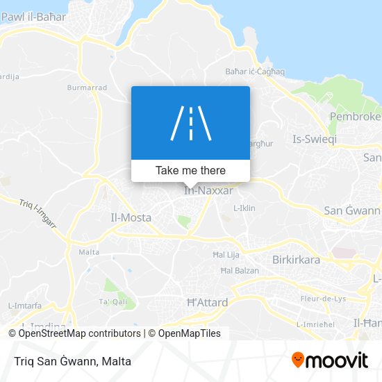 Triq San Ġwann map