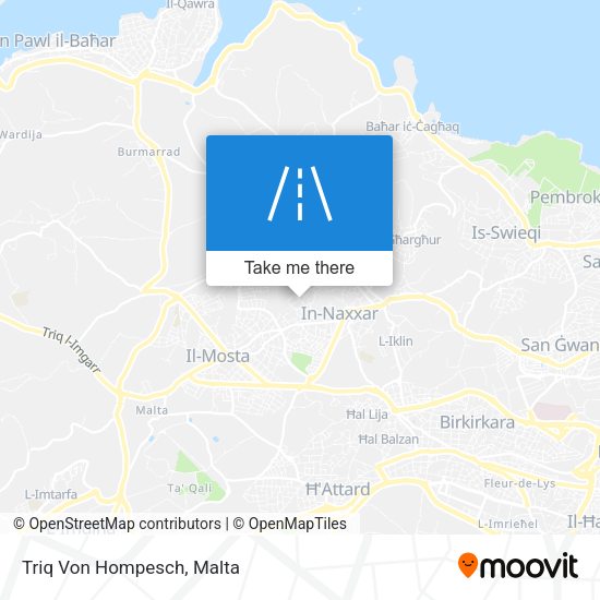 Triq Von Hompesch map