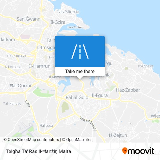 Telgħa Ta' Ras Il-Ħanżir map