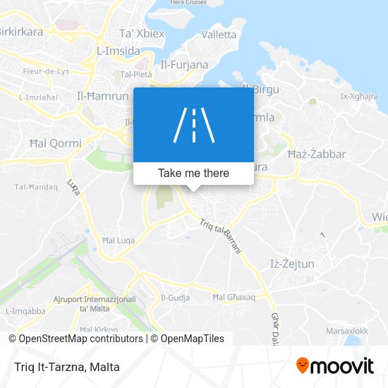 Triq It-Tarzna map