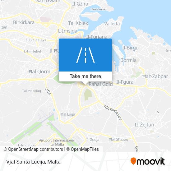 Vjal Santa Lucija map