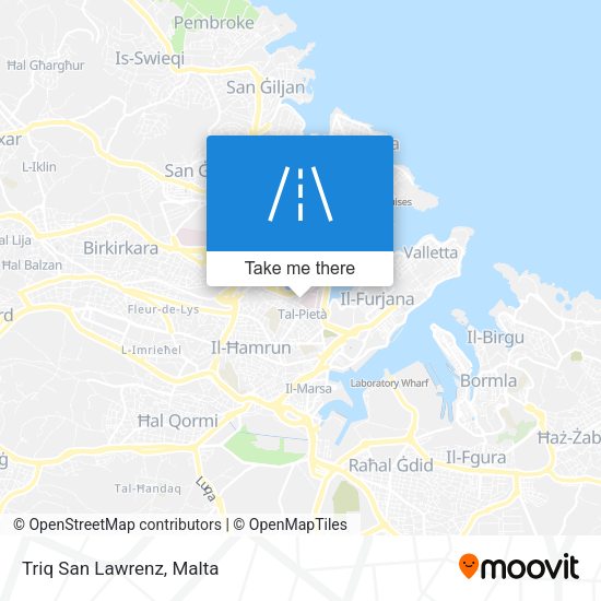 Triq San Lawrenz map