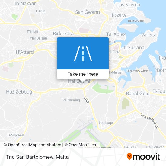 Triq San Bartolomew map