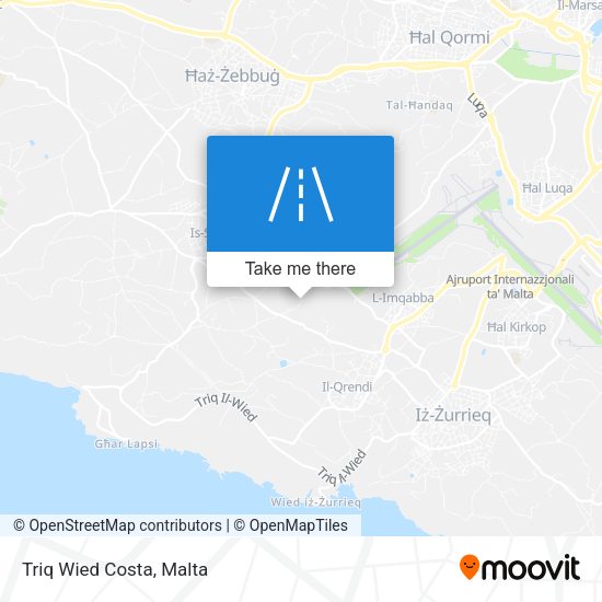 Triq Wied Costa map