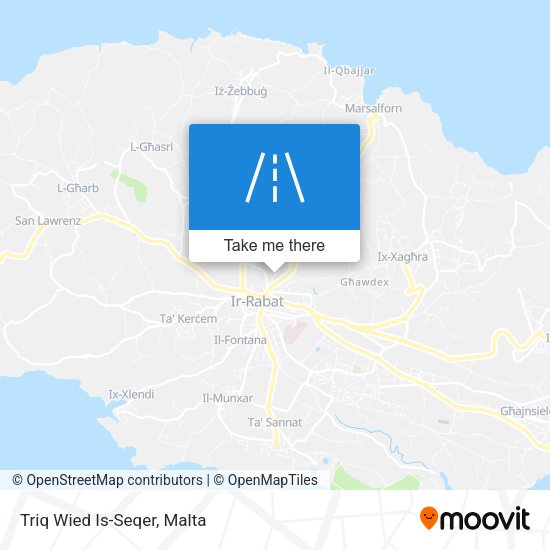 Triq Wied Is-Seqer map