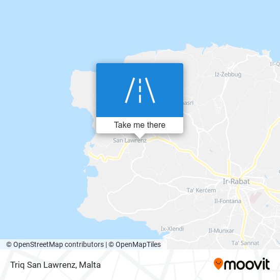 Triq San Lawrenz map