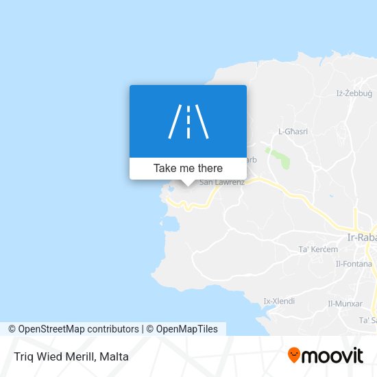 Triq Wied Merill map