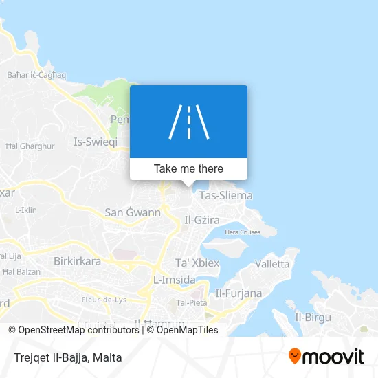 Trejqet Il-Bajja map